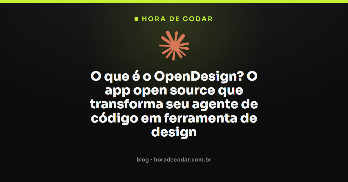 OpenDesign, app open source que transforma agente de código em ferramenta de design