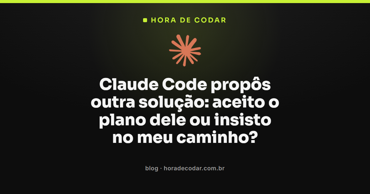plan mode Claude Code exibindo o plano proposto antes de editar qualquer arquivo