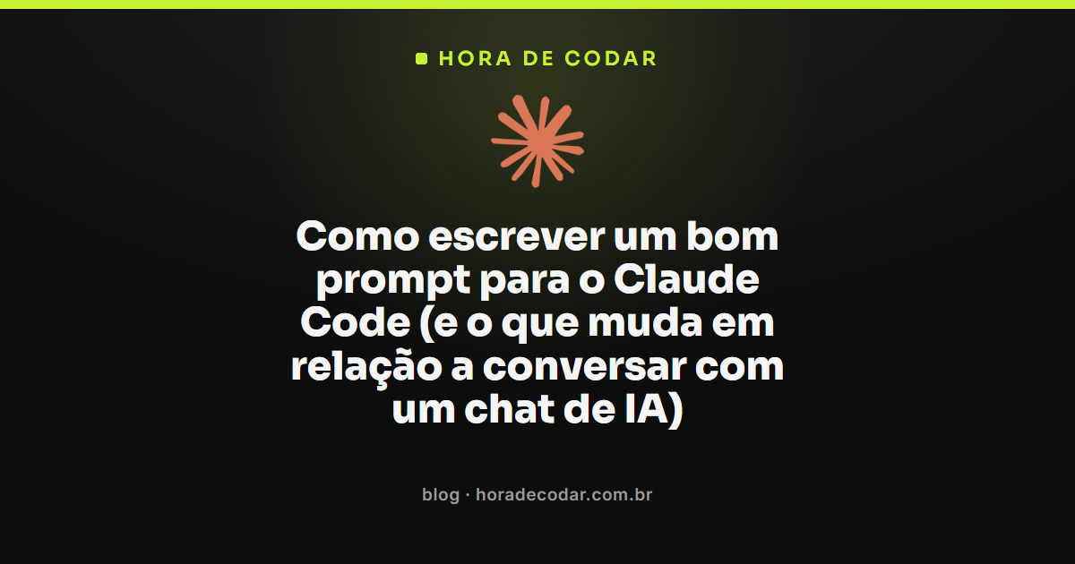 exemplo de prompt para Claude Code com objetivo, arquivos e critério de pronto