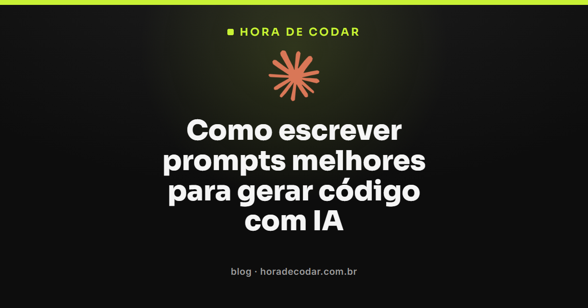 exemplo de prompt para gerar código com IA bem estruturado