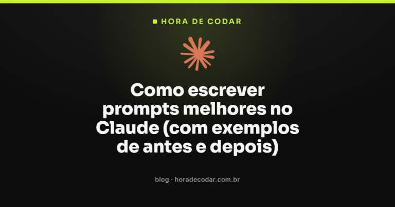 Como escrever prompts melhores no Claude (com exemplos de antes e depois)