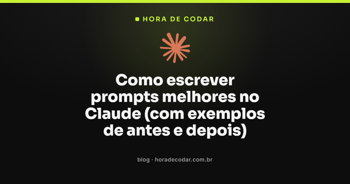 exemplos de prompts para Claude antes e depois