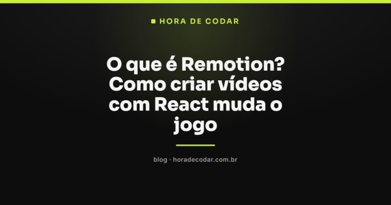 O que é Remotion? Como criar vídeos com React muda o jogo