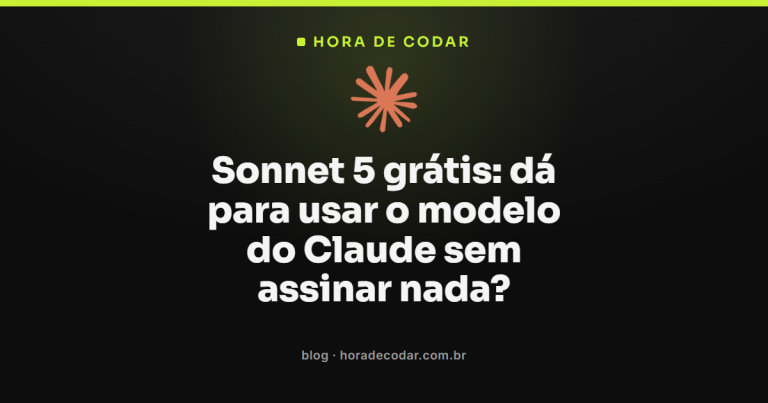 Sonnet 5 grátis: dá para usar o modelo do Claude sem assinar nada?