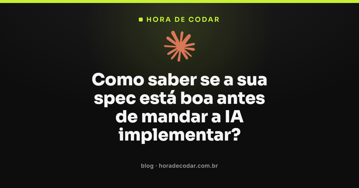 checklist de validação de spec para IA antes da implementação