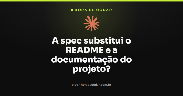 A spec substitui o README e a documentação do projeto?