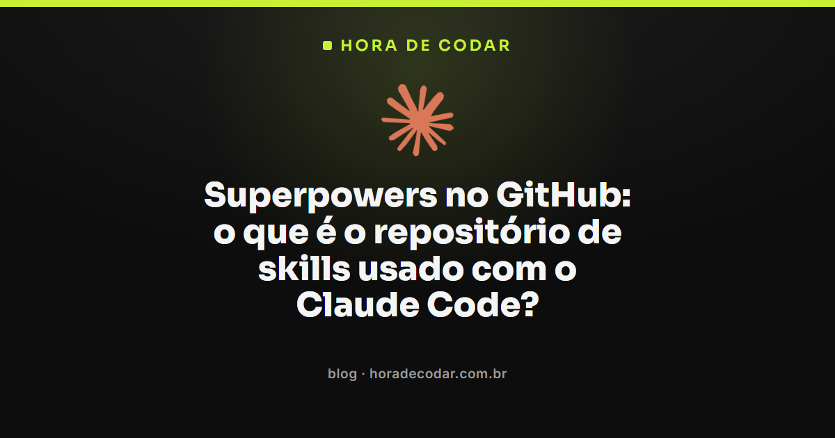 repositório Superpowers no GitHub com skills para Claude Code