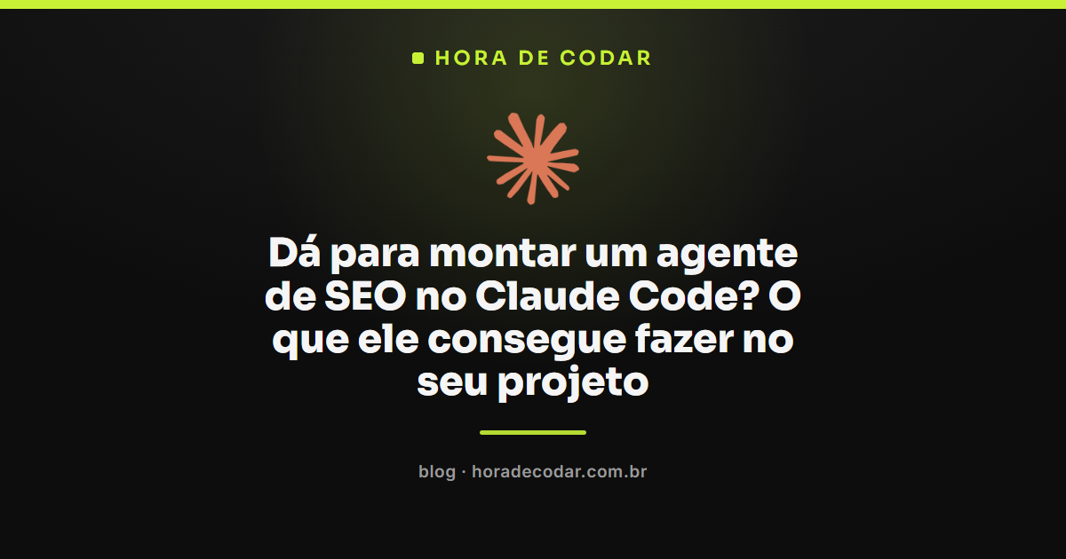 agente de SEO no Claude Code auditando títulos e headings do projeto
