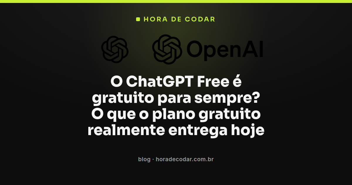 ilustração representando o ChatGPT plano gratuito e seus limites de uso