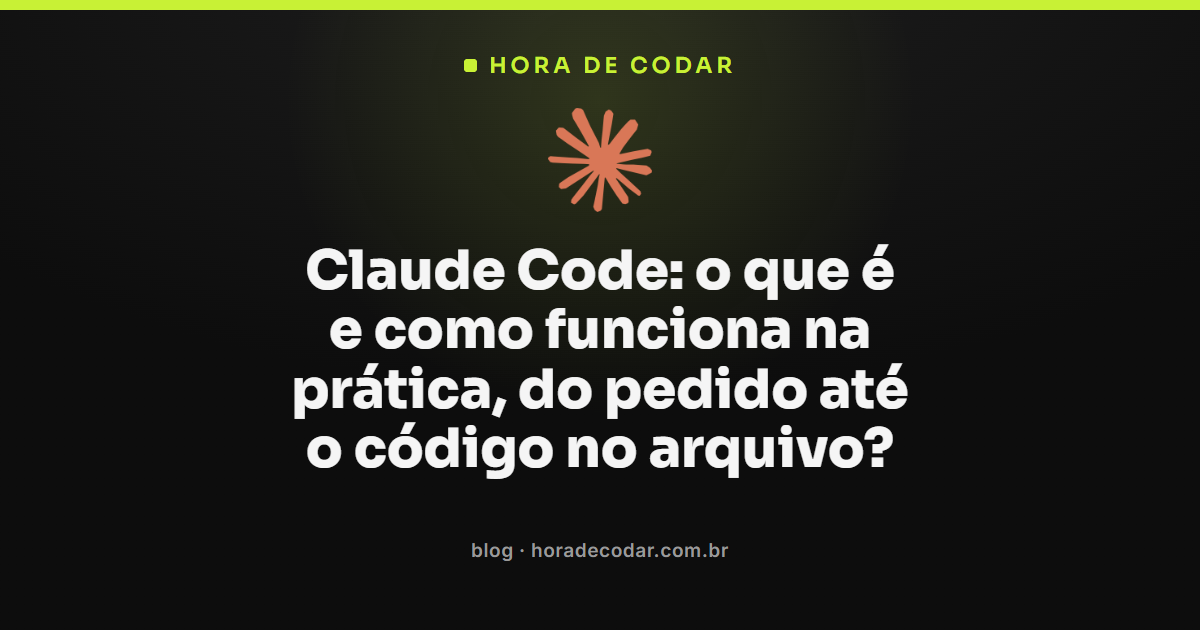 fluxo do Claude Code mostrando o caminho do pedido até a edição do código no arquivo