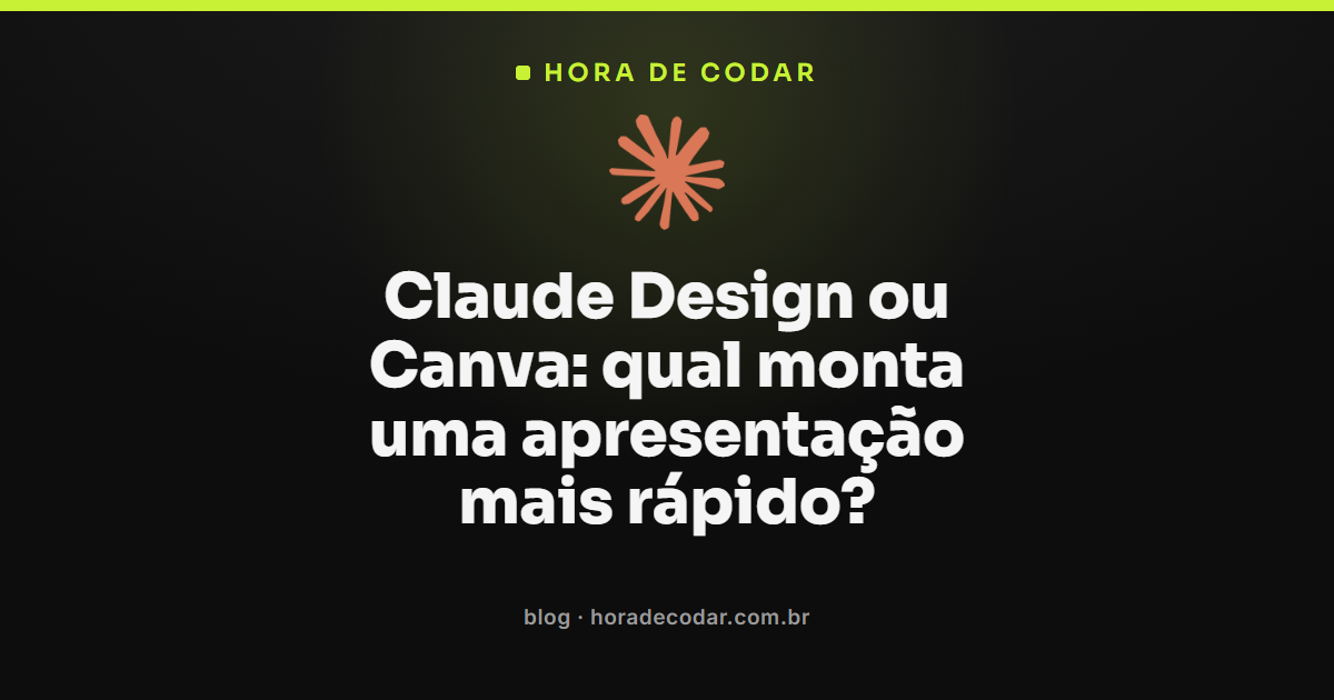 comparação Claude Design ou Canva para montar apresentação rápida