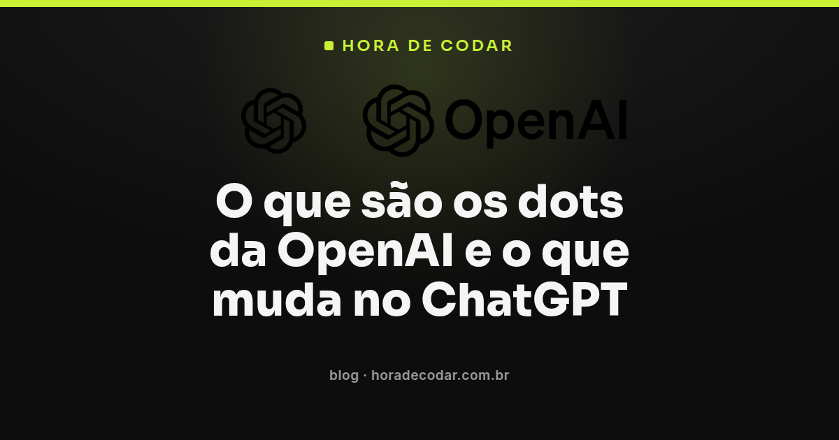 ilustração representando os dots da OpenAI, os agentes sempre ativos do ChatGPT