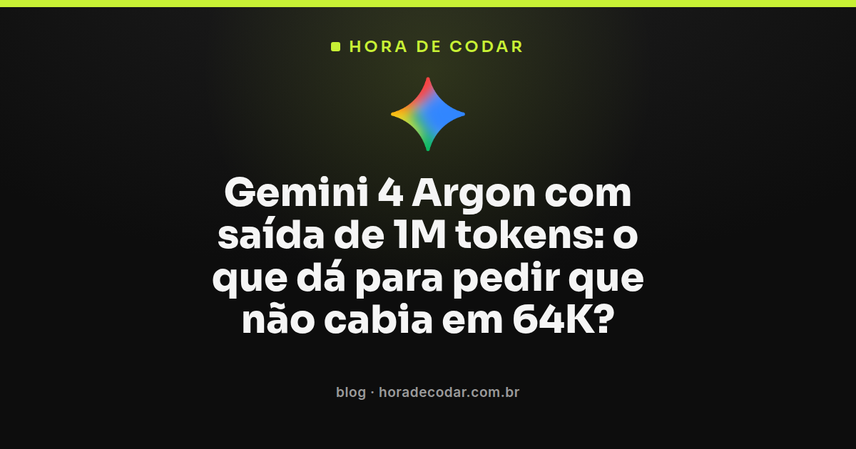 Comparativo do limite de saída de tokens do Gemini 4 Argon contra concorrentes