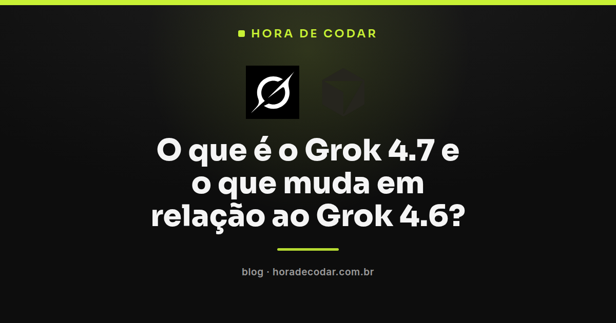 comparação entre Grok 4.7 e Grok 4.6 em benchmark de programação