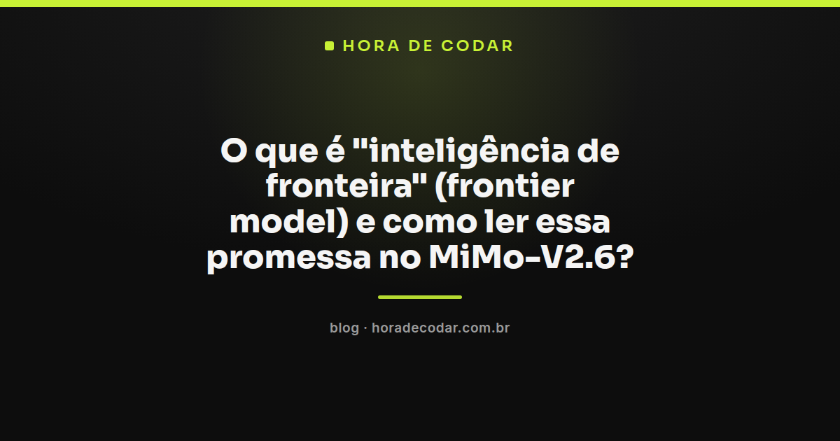 Ilustração sobre inteligência de fronteira aplicada ao lançamento do MiMo-V2.6 da Xiaomi