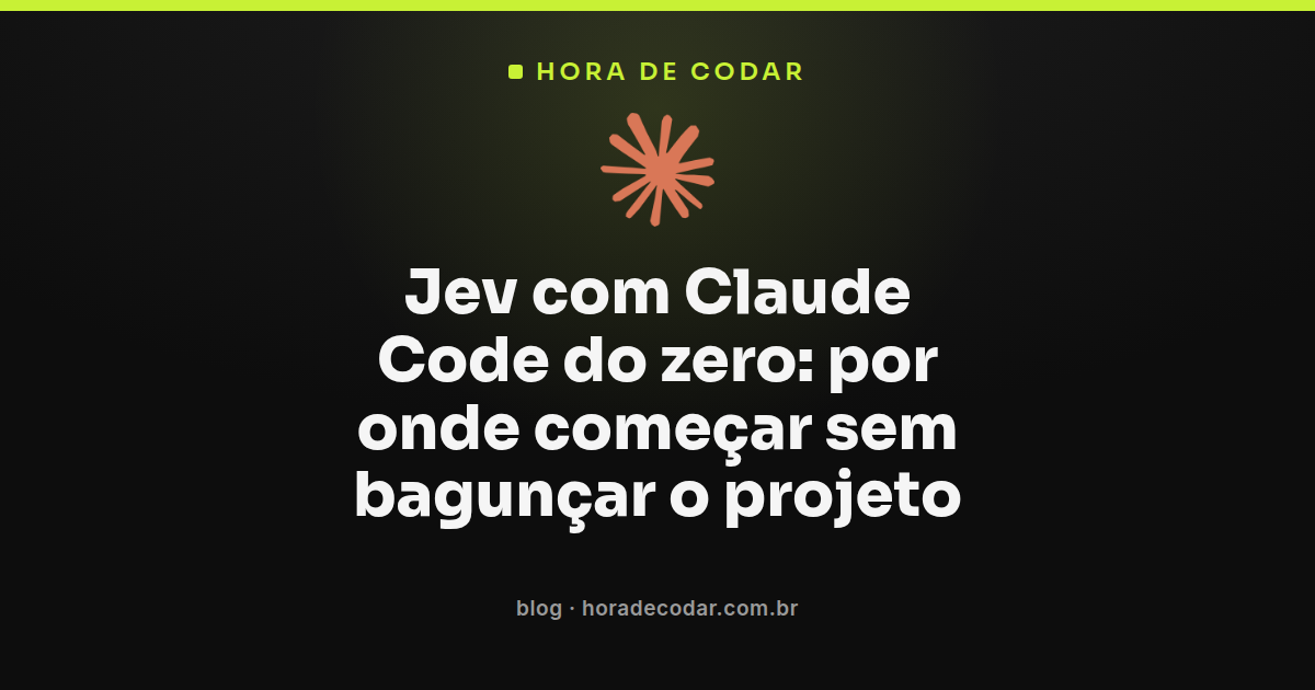 fluxo de configuração do Jev com Claude Code no plan mode