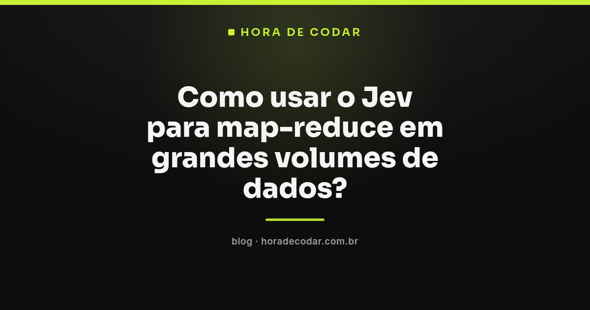 diagrama mostrando o padrão Jev map-reduce processando registros de um dataset em paralelo