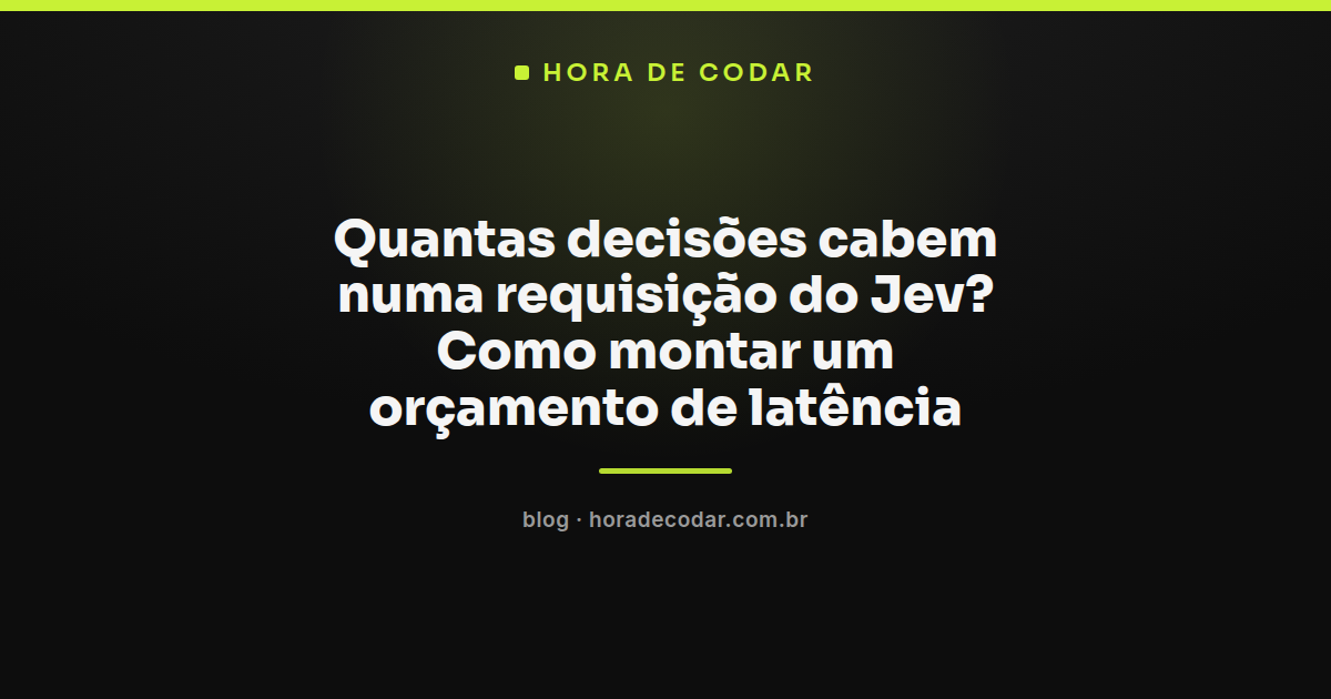 diagrama mostrando como calcular a latência do Jev em requisições paralelas e encadeadas