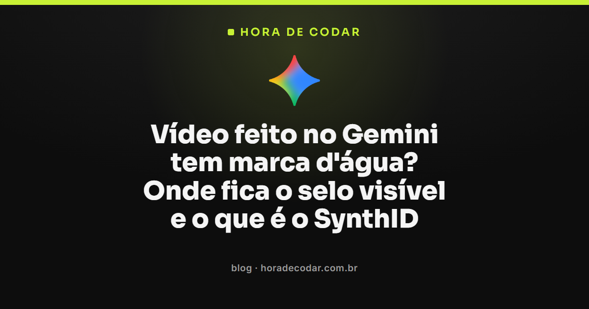 selo de marca d'água Gemini visível sobre vídeo gerado por IA