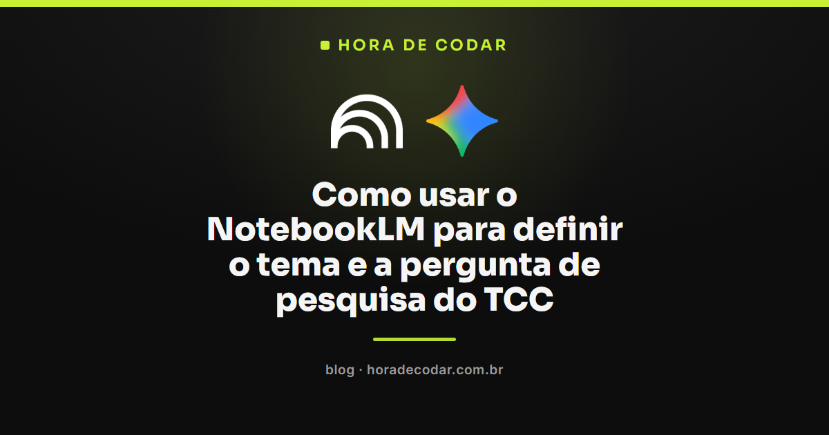 mapa mental do NotebookLM organizando fontes para o tema do TCC