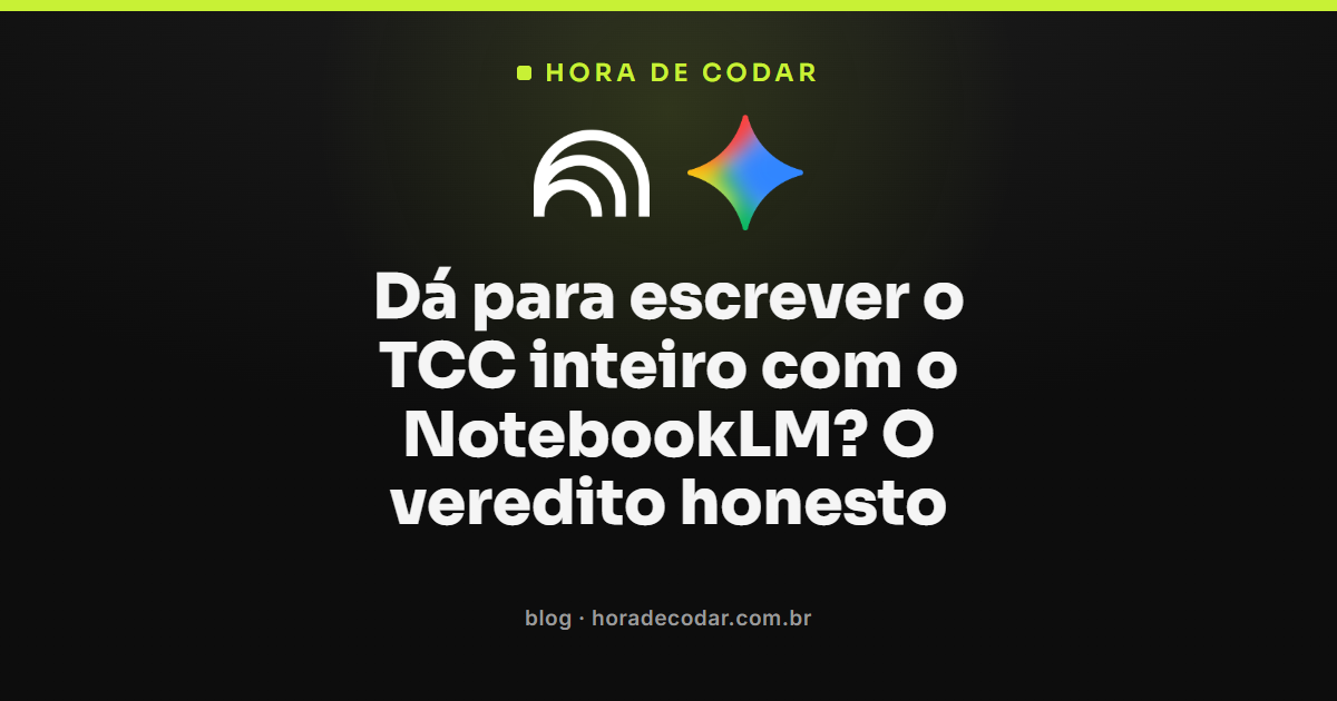 Painel do NotebookLM organizando fontes, resumo e mapa mental para o TCC