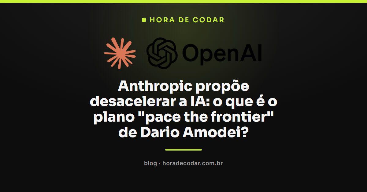 ilustração representando o conceito de pace the frontier e a desaceleração no desenvolvimento de IA