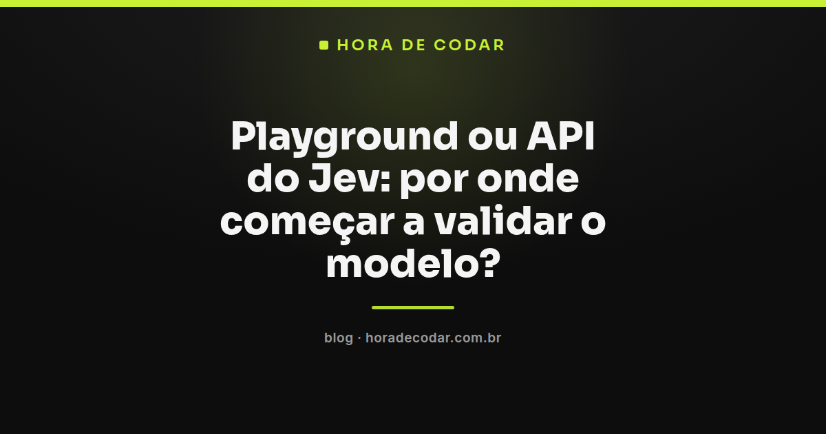 tela do playground do Jev mostrando as primitivas Choice, Noul e Score