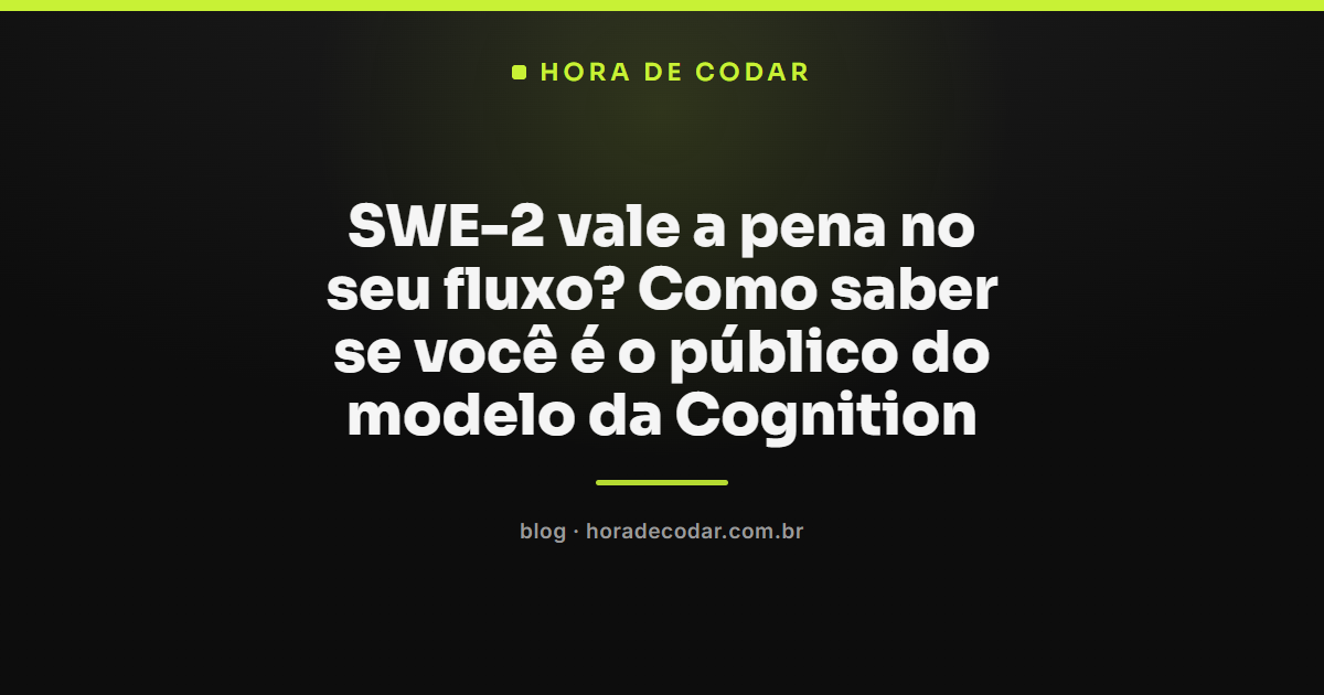 Comparativo de desempenho do modelo SWE-2 da Cognition rodando dentro do Devin