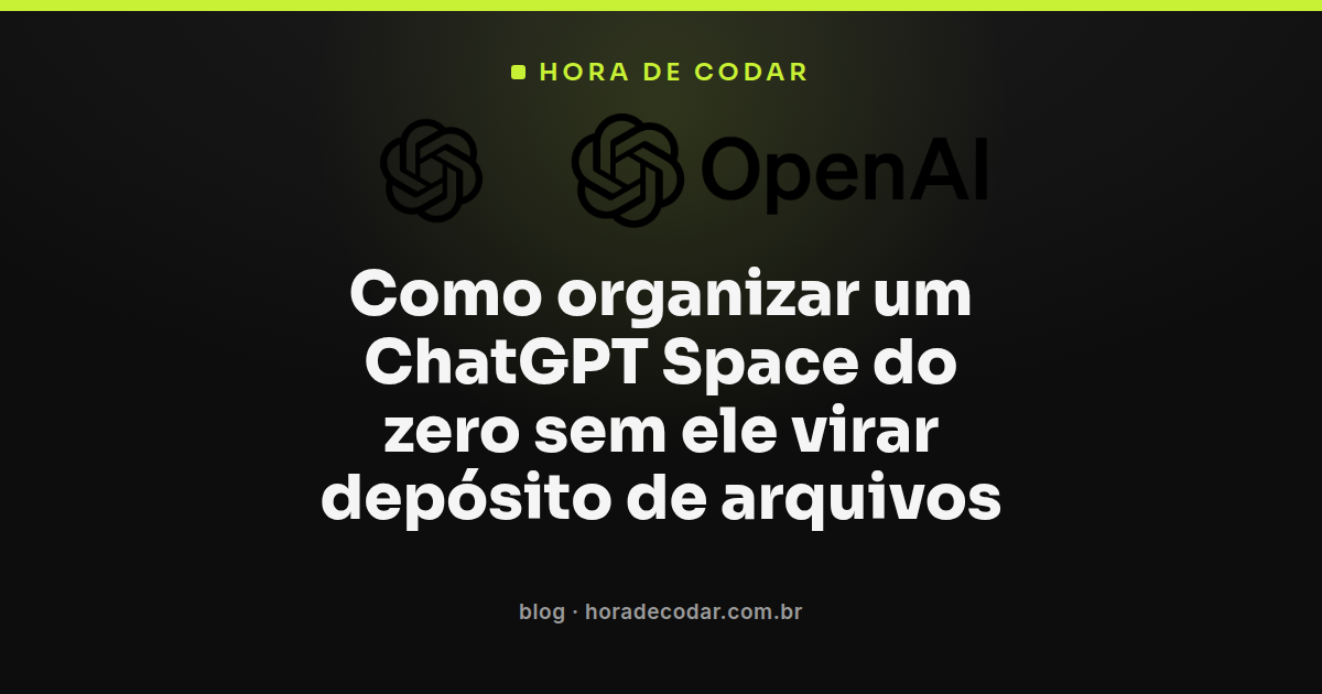 estrutura de um ChatGPT Space organizada com página-mãe e subpáginas