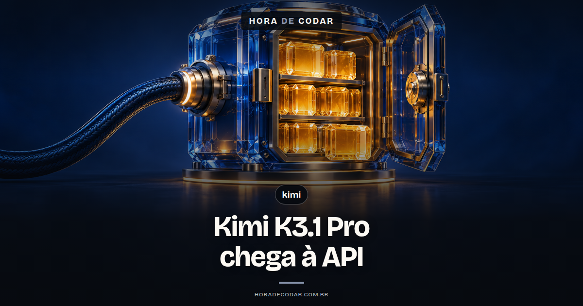 Logotipo da Moonshot AI ao lado do nome Kimi K3.1 Pro representando o lançamento do modelo