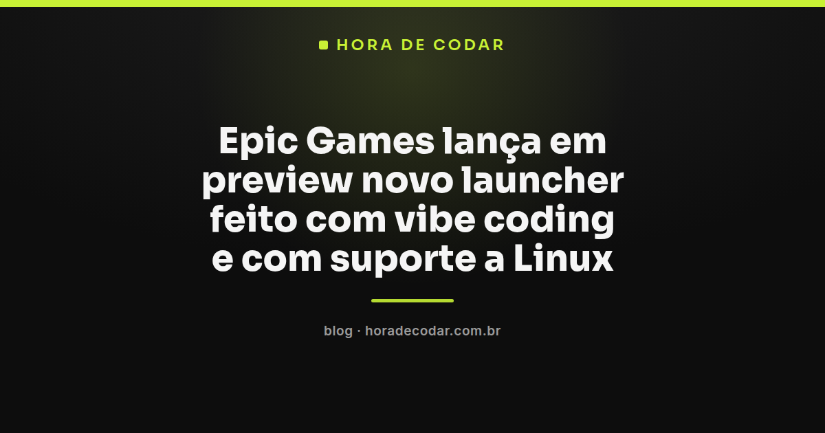 Ilustração do novo Epic Games Launcher com ícones de Windows, macOS e Linux