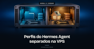 Como separar perfis do Hermes Agent na VPS (trabalho e pessoal) sem misturar memória e credenciais