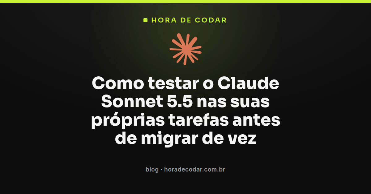 Comparação de resultados ao testar Claude Sonnet 5.5 contra Sonnet 5 no Claude Code